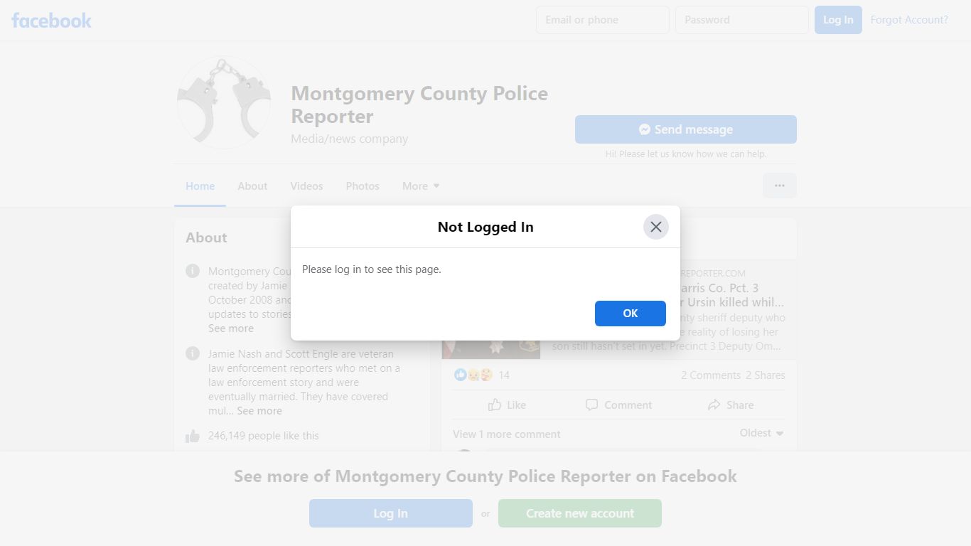 Montgomery County Police Reporter - Home - Facebook